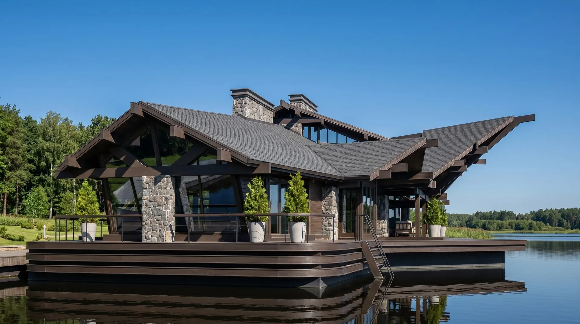 House Boat in the Style of a Chalet gallery image 1.2